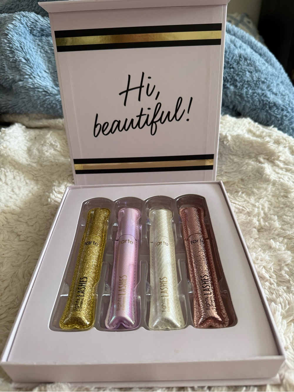 Tarte 4 in 1 Lights, Camera, Action mascara set. 4 tubes- black